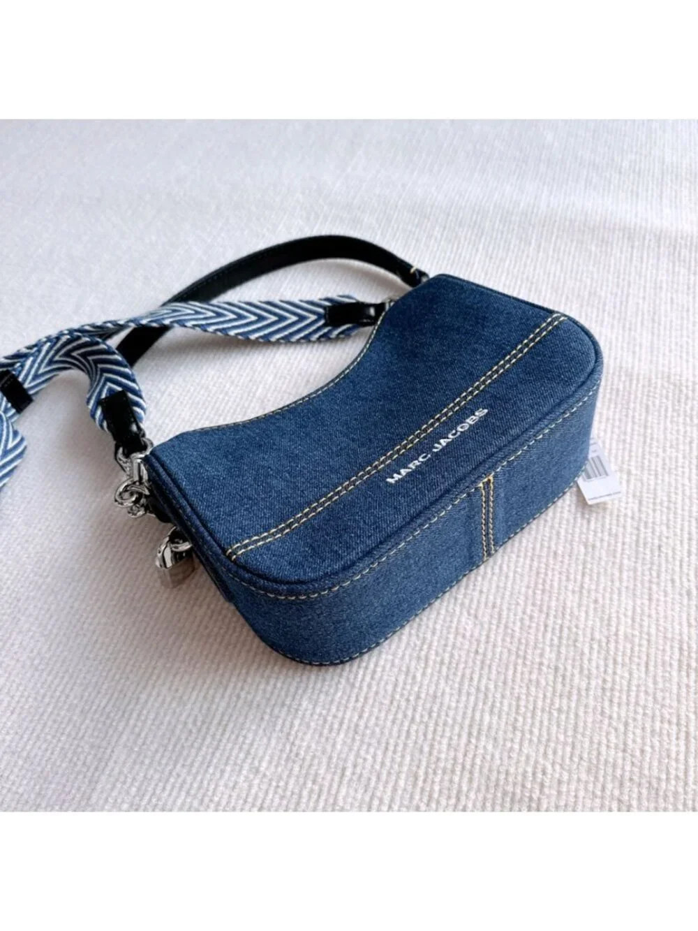Marc Jacobs Denim Drifter Convertible Shoulder Bag Blue OS